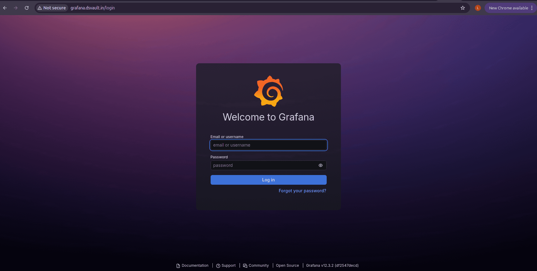 Grafana served through the Gateway API