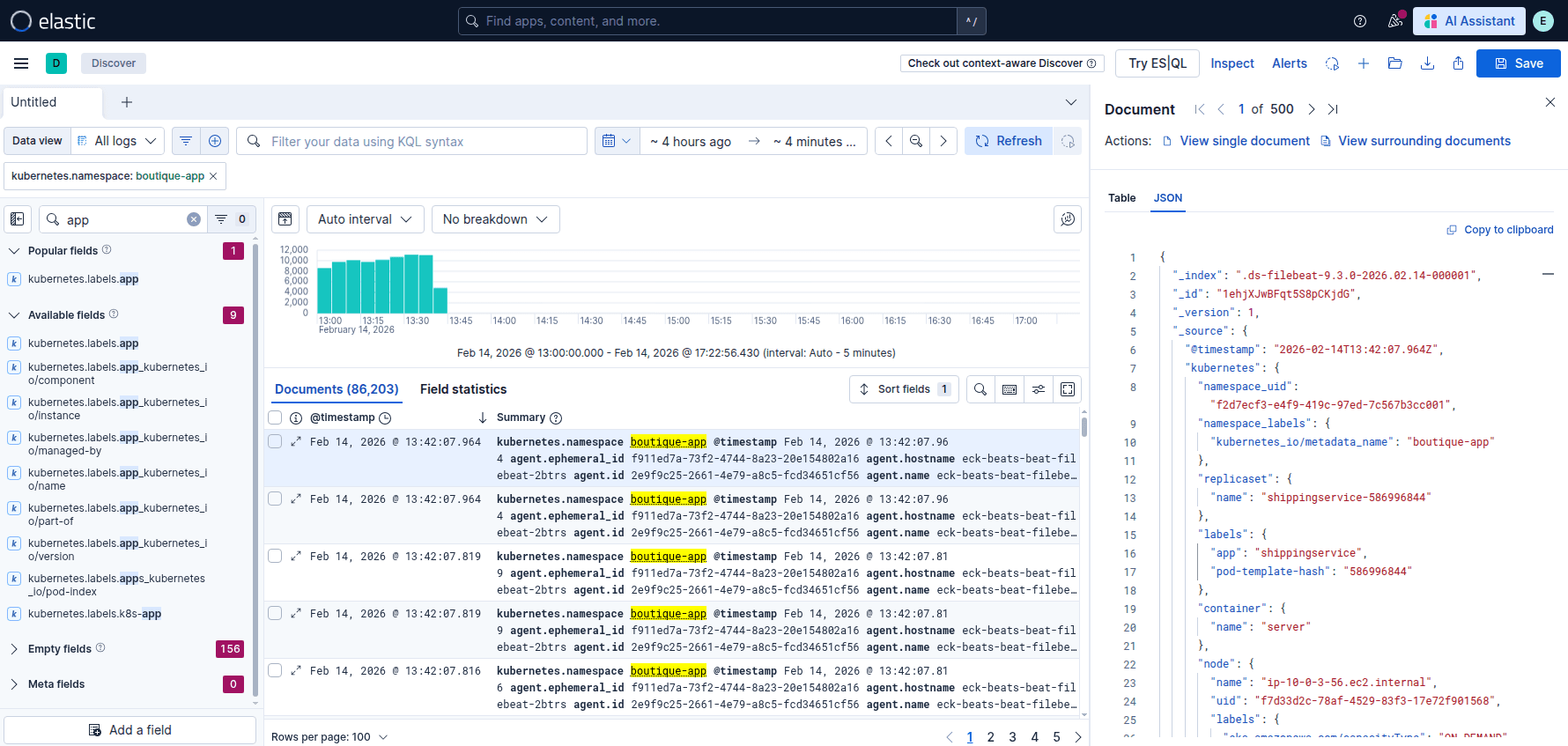 Horizontal Pod Autoscaler scaling services under load