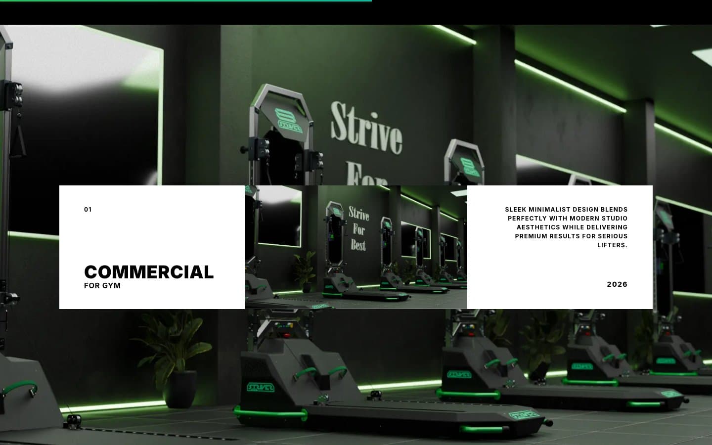 StriverFit commercial gym environment section