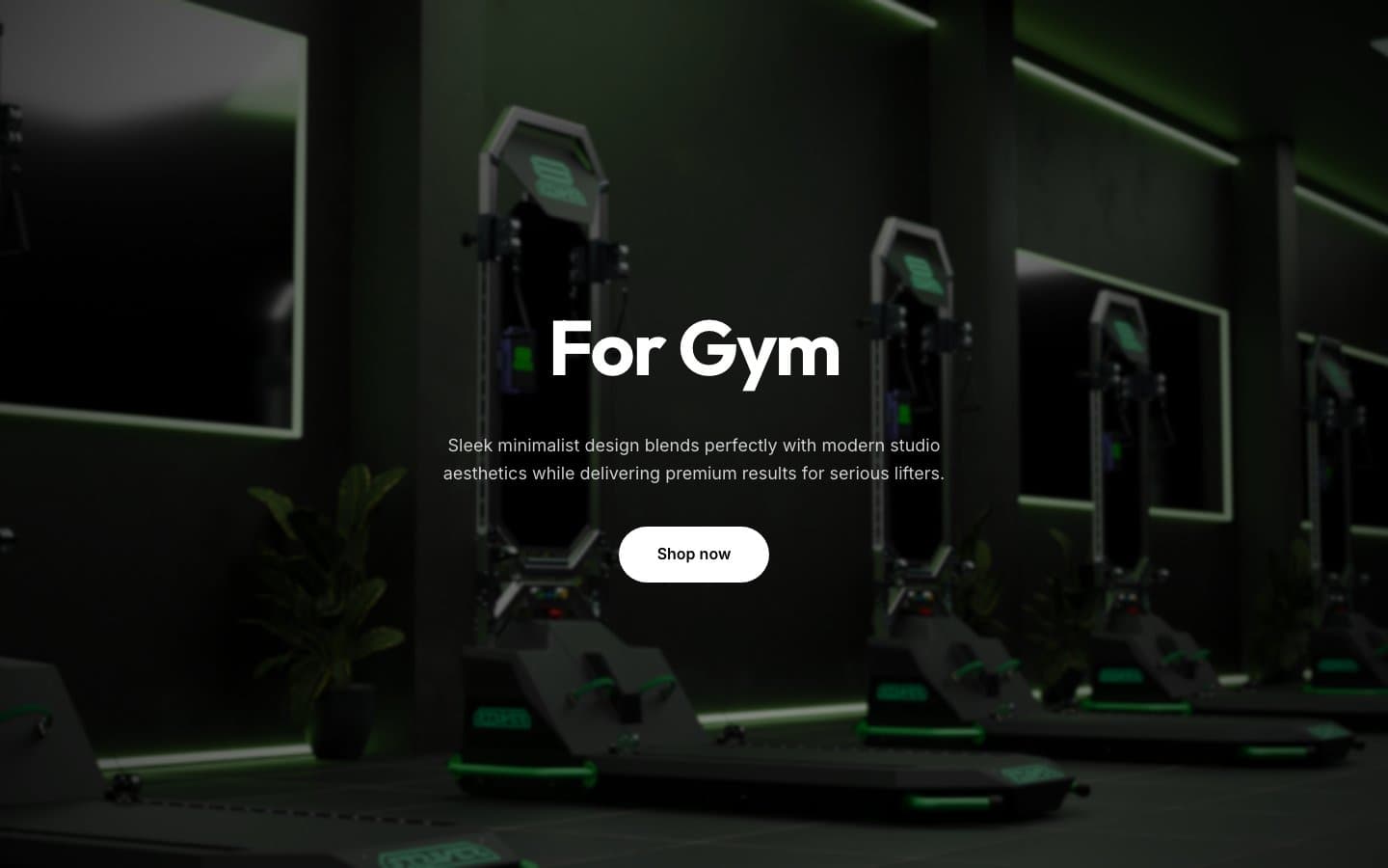 StriverFit for gyms page